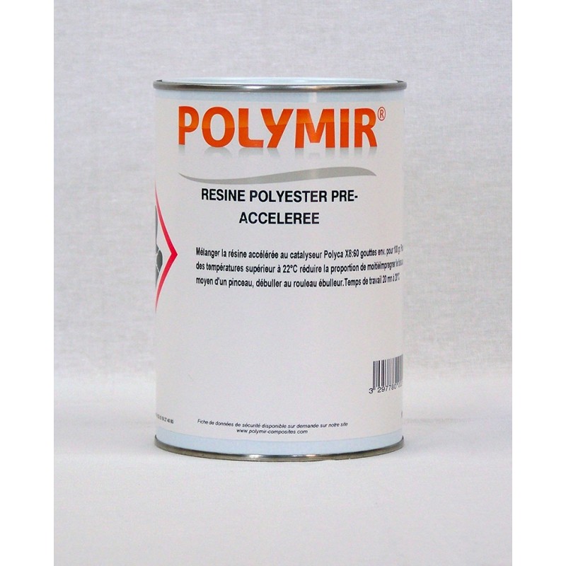 KIT RESINE POLYESTER PURE ISOPHTALIQUE ACCELEREE